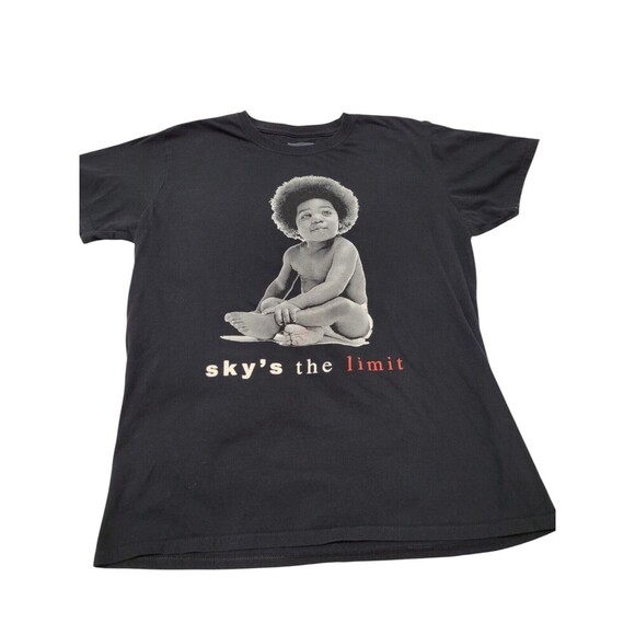 The Notorious B.I.G. Sky's The Limit Mens L Black T-Shirt D27-1 - Picture 1 of 7